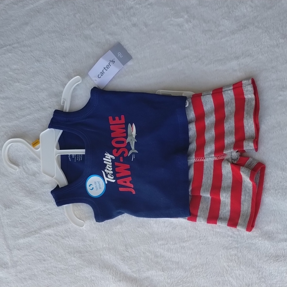 Carter's Newborn Shark Outfit